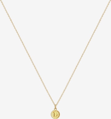 ELLI Necklace 'Buchstabe - L' in Gold: front