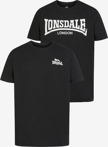 LONSDALE Shirt in Black: front