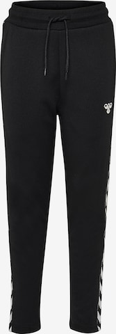 Regular Pantaloni sport de la Hummel pe negru: față