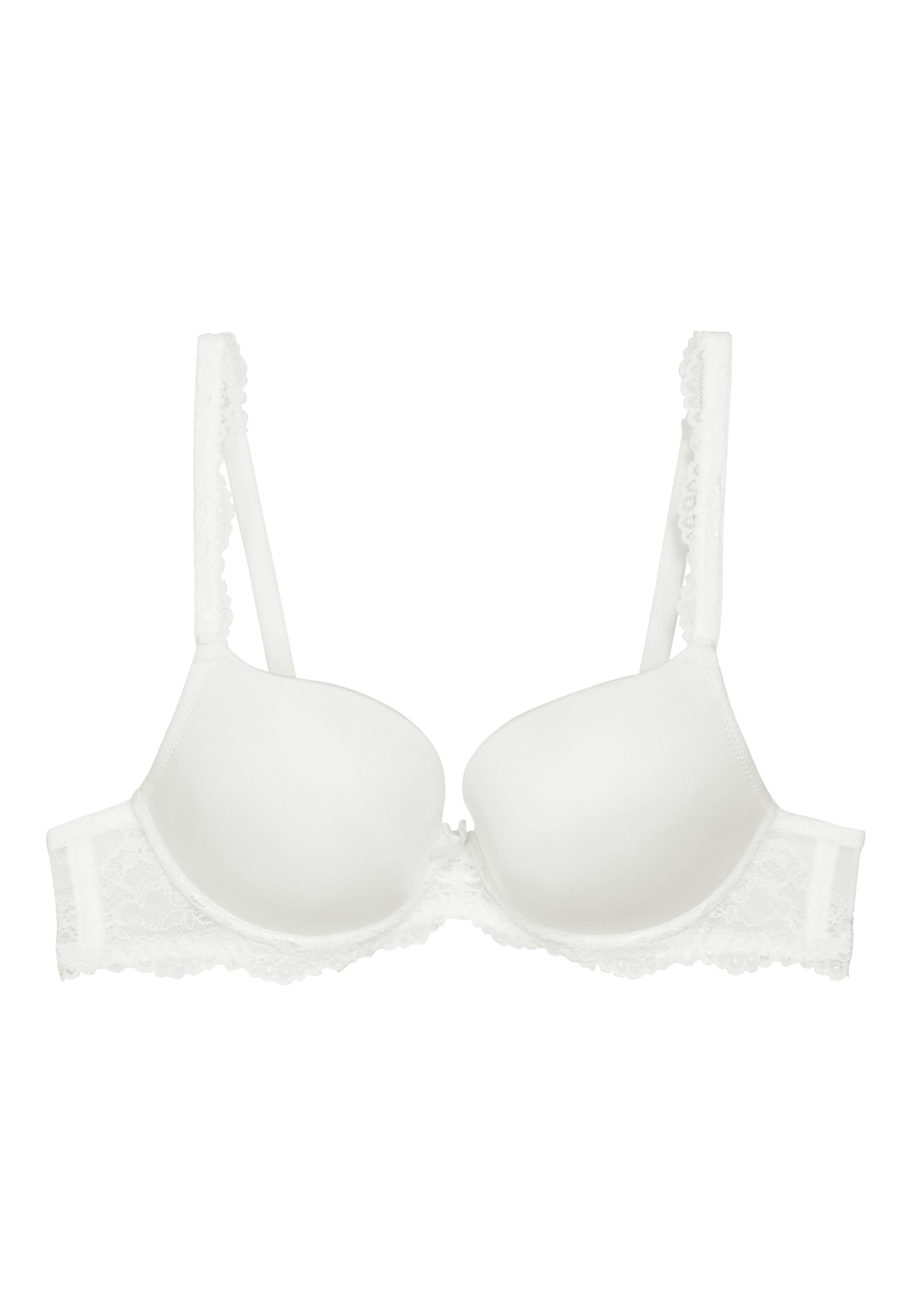 LingaDore Push-up Σουτιέν 'DAILY LACE' σε λευκό: μπροστά
