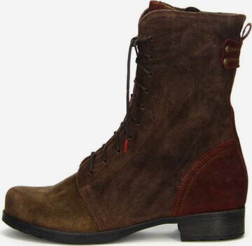 THINK! Lace-Up Ankle Boots in Brown