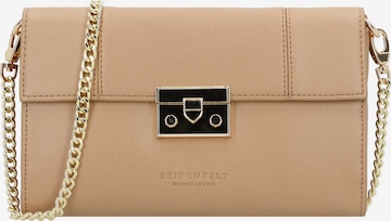 Seidenfelt Manufaktur Clutch in Bruin: voorkant