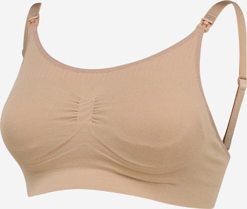 Noppies Regular Nursing Bra 'Seamless' in Beige: front