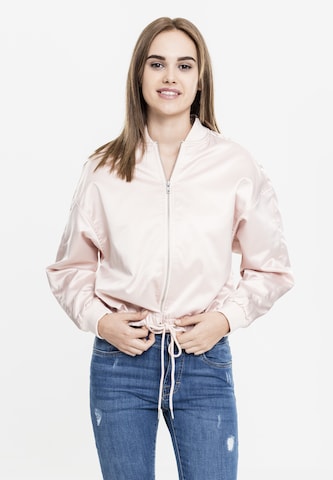 Urban Classics Between-Season Jacket in Pink: front