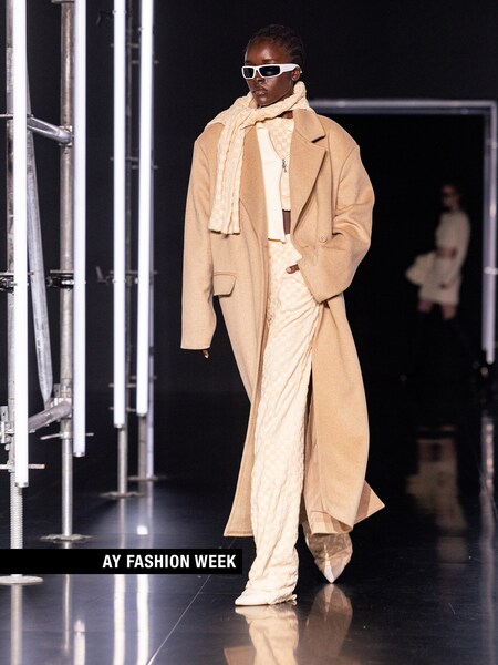 The AY FASHION WEEK Womenswear - Long Coat Look by LeGer