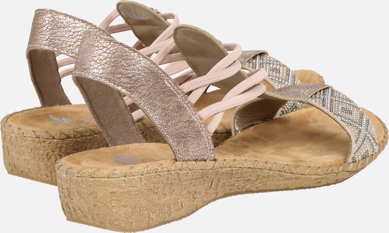 RIEKER Sandaletten in beige rosé | ABOUT YOU Rieker Sandale beigerose |
