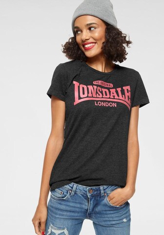 LONSDALE Футболка 'Tulse' в Черный: спереди