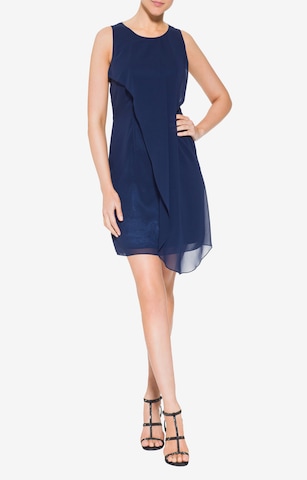 Robe de cocktail SWING en bleu : devant