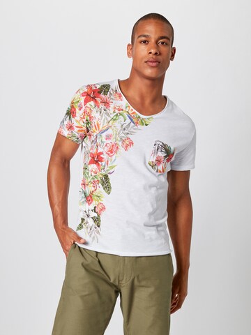 Tricou 'BABYLON' de la Key Largo pe alb