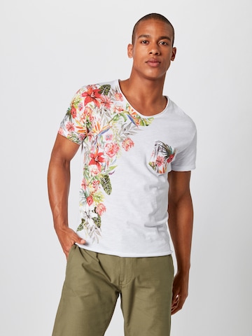 Key Largo T-Shirt 'BABYLON' in Weiß