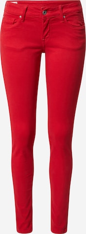 Pepe Jeans Slimfit Broek 'Soho' in Rood: voorkant