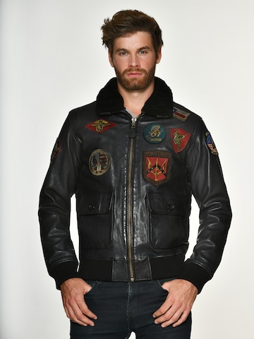 TOP GUN Between-season jacket in Black: front