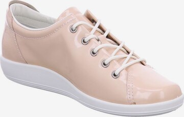 Chaussure de sport à lacets 'Soft 2.0' ECCO en rose