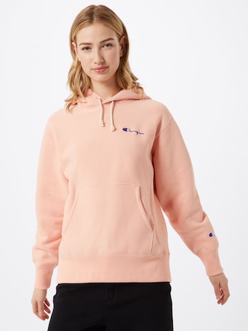 Sweat-shirt Champion Reverse Weave en orange : devant