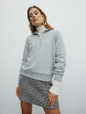 EDITED Sweatshirt 'Gaspard' in Grijs: voorkant