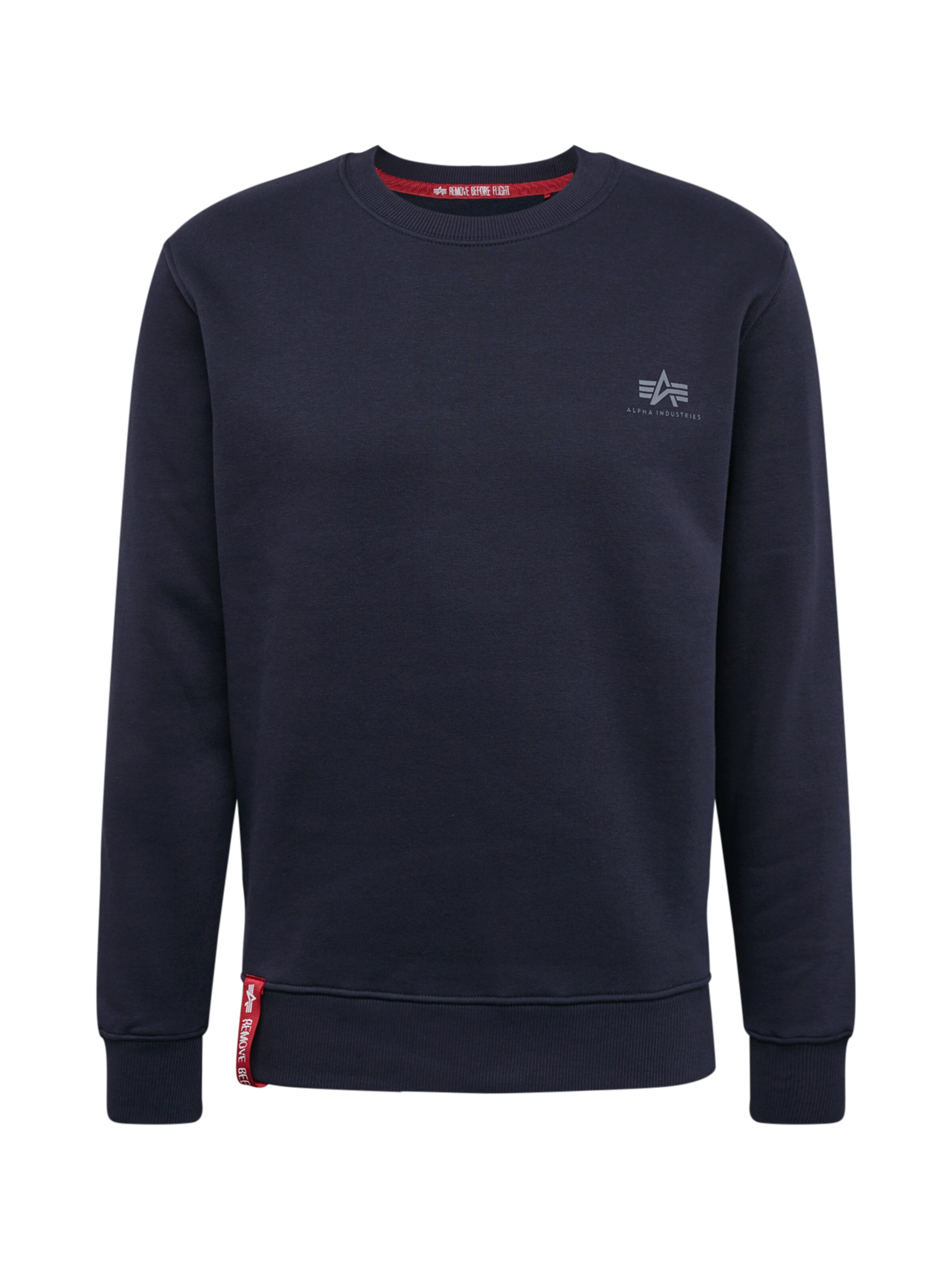 ALPHA INDUSTRIES Mikina – modrá: přední strana