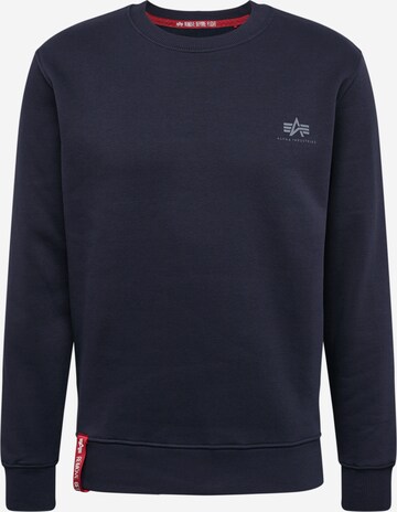 ALPHA INDUSTRIES Sweatshirt in Blue: front