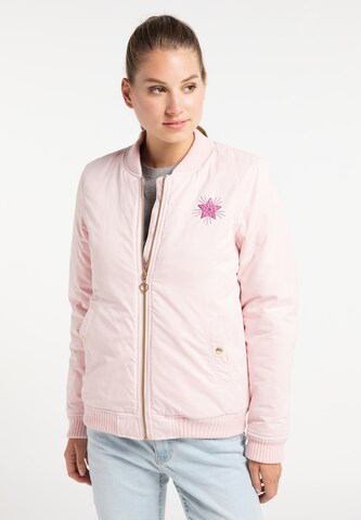 MYMO Between-Season Jacket in Pink: front