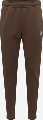 Pantaloni 'Club Fleece' di Nike Sportswear in marrone: frontale