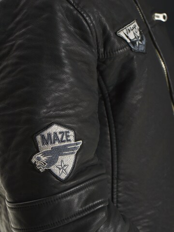 Maze Lederjacke 'Colonel' in Schwarz