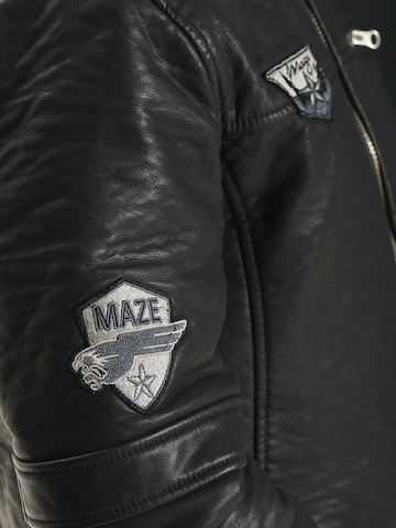 Maze Lederjacke 'Colonel' in Schwarz