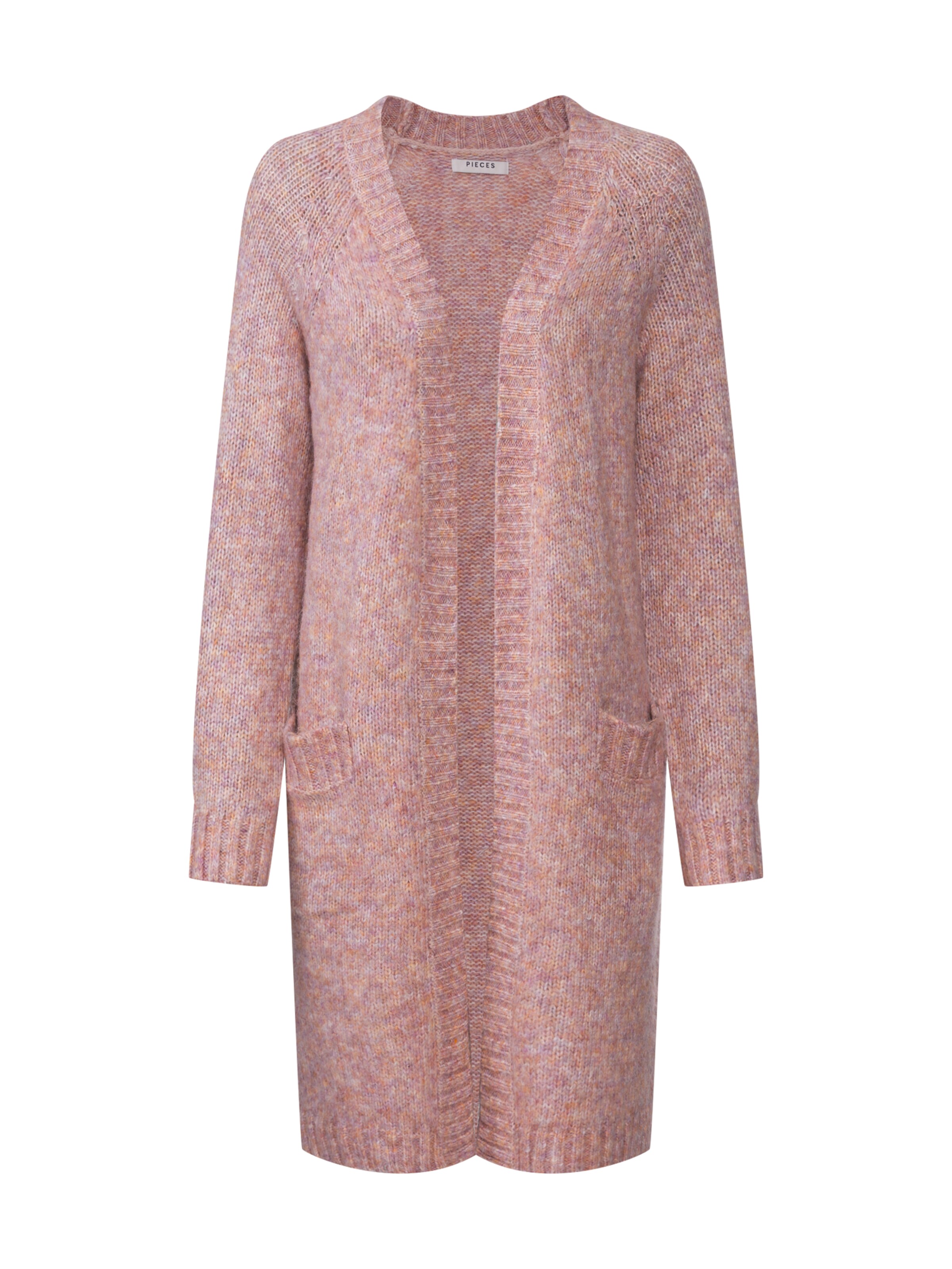 PIECES - Gebreid vest 'HOLLY' in de kleur Rosa