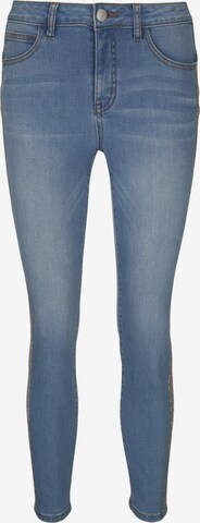 heine Skinny Jeans 'Aleria' in Blauw: voorkant