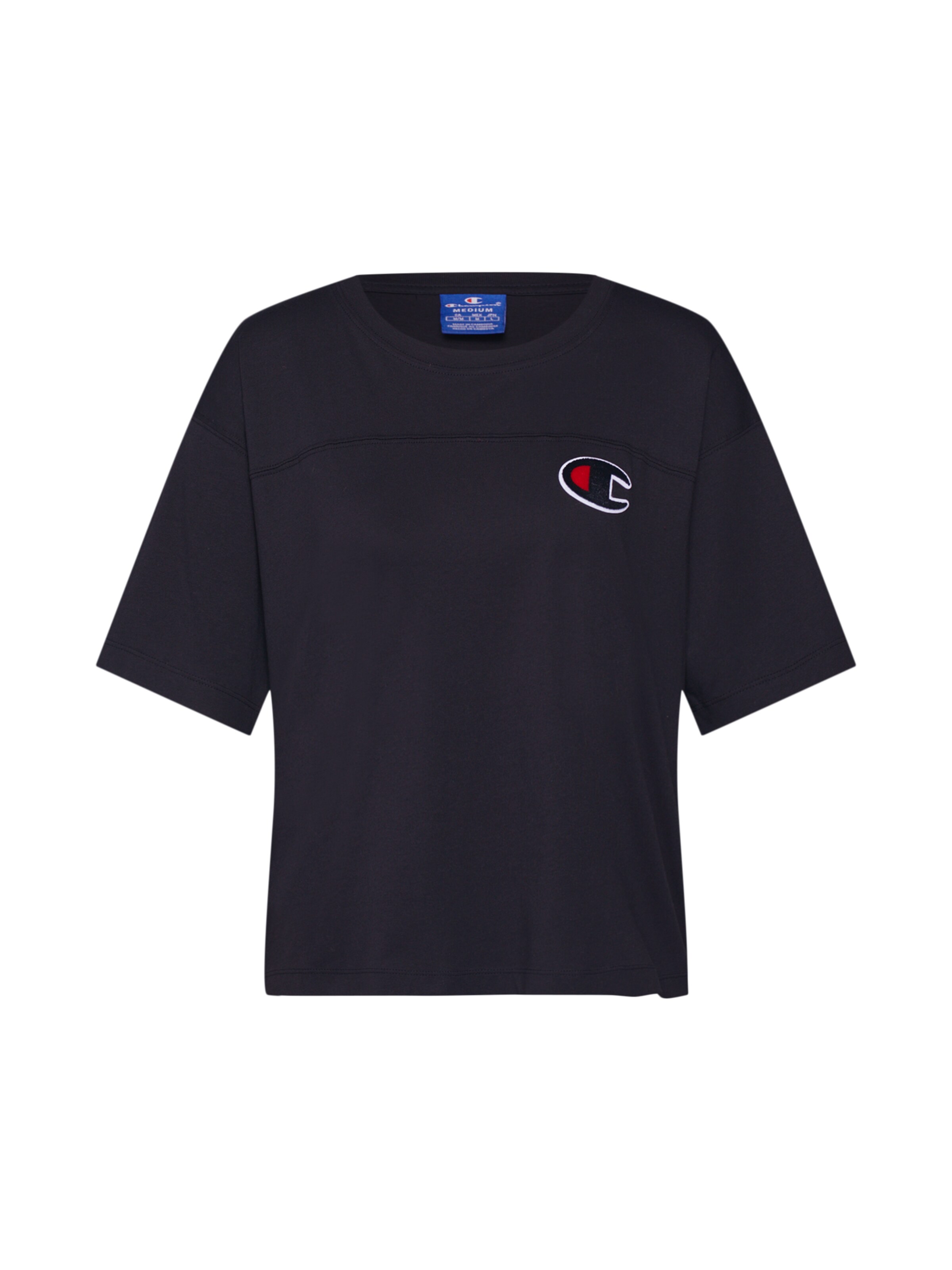 Champion Authentic Athletic Apparel - Shirt 'Crewneck T-Shirt' in de kleur Zwart