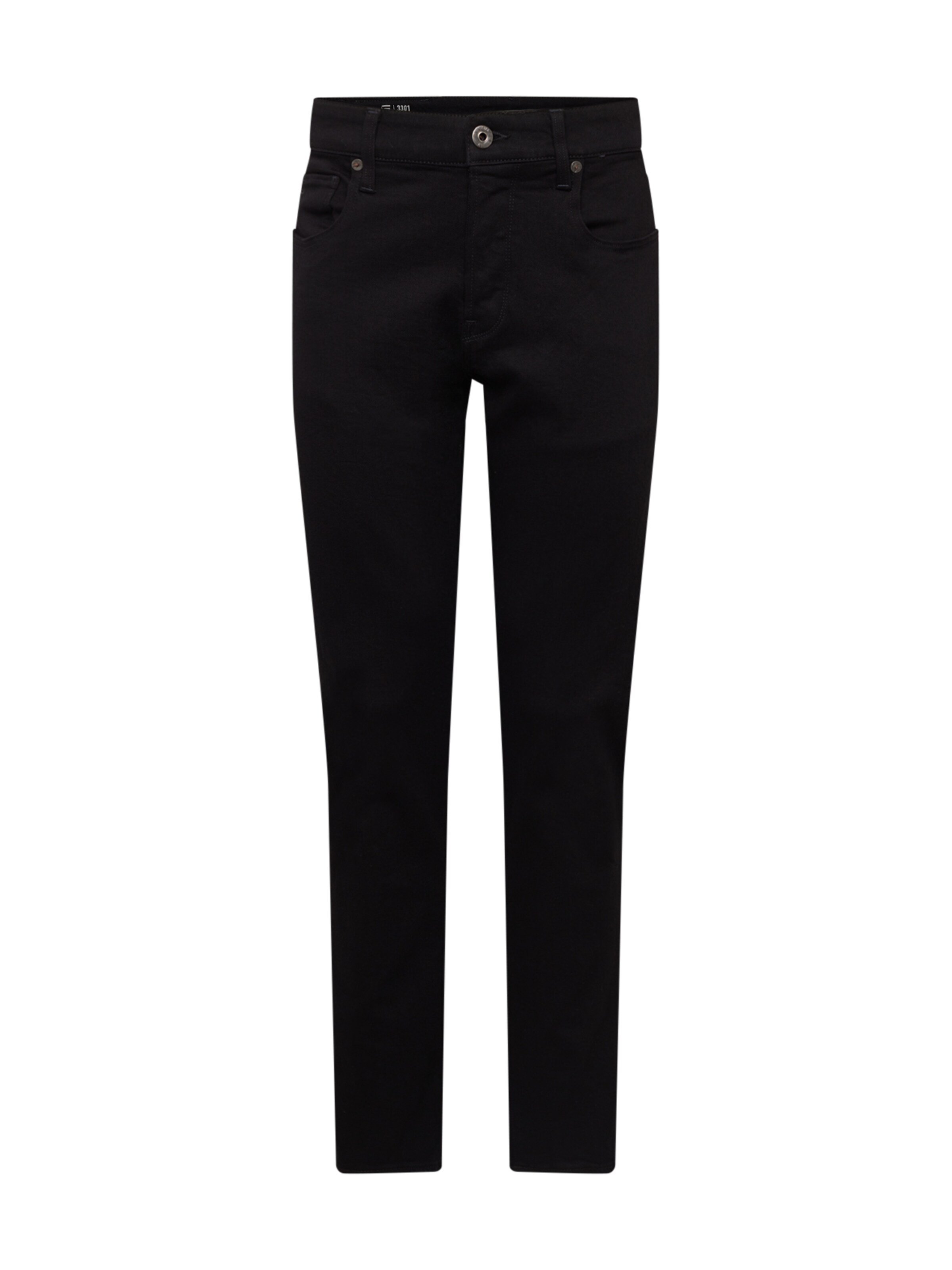 G-STAR RAW - Jeans '3301 Straight' in de kleur Black denim