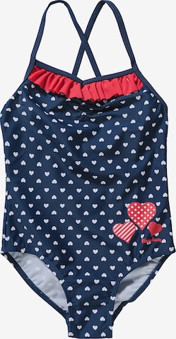 Maillot de bain PLAYSHOES en bleu : devant