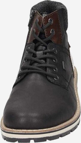 Rieker Lace-Up Boots in Black