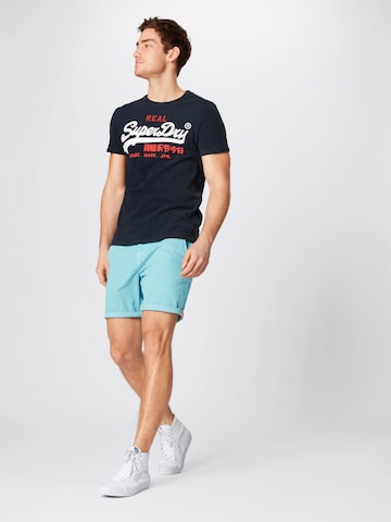 T-Shirt Superdry en bleu