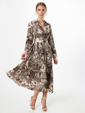 SELECTED Blusenkleid 'Zuri-Florenta' in Braun: Vorderseite
