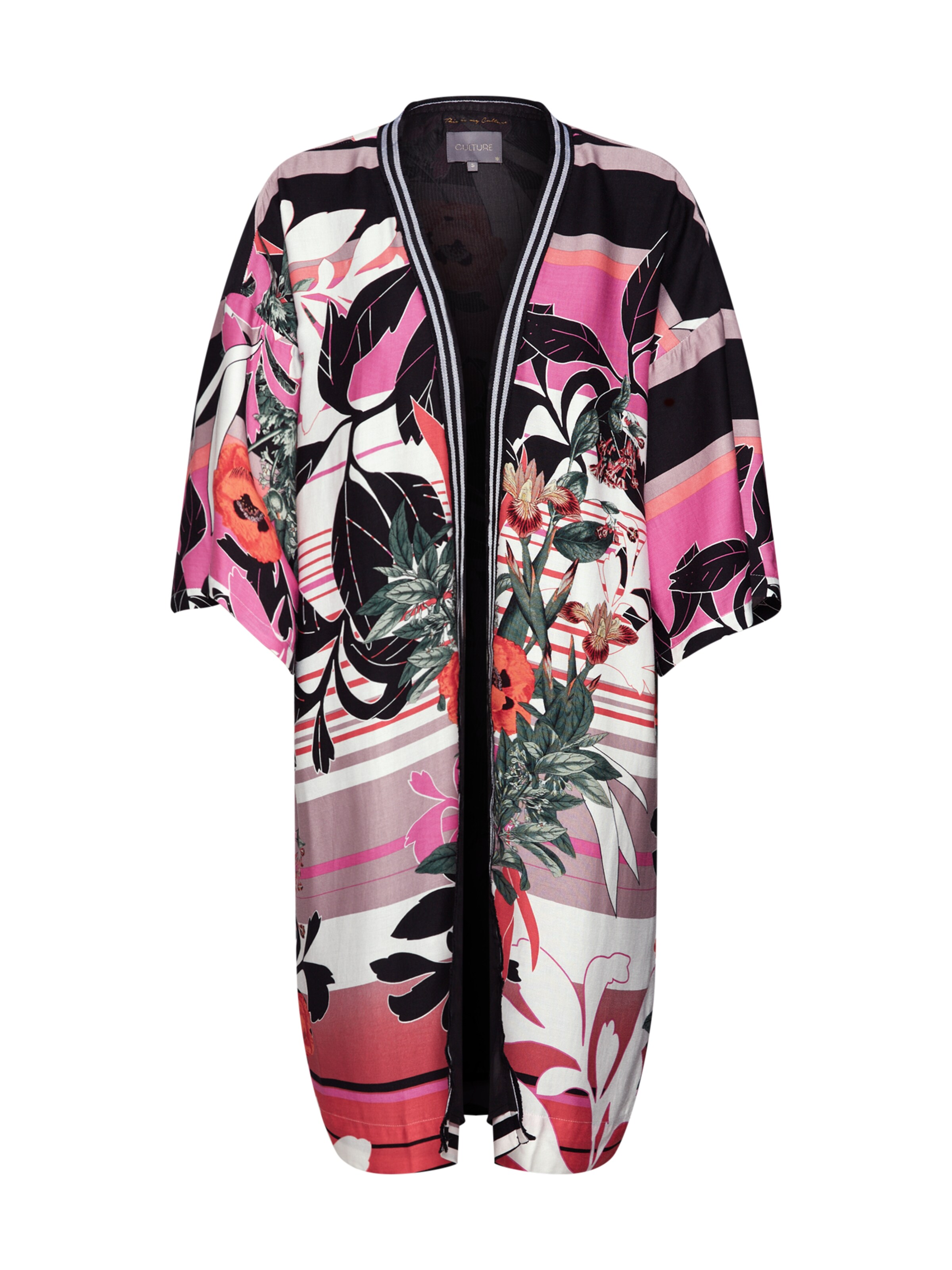 CULTURE - Kimono 'Nawal' in de kleur Koraal