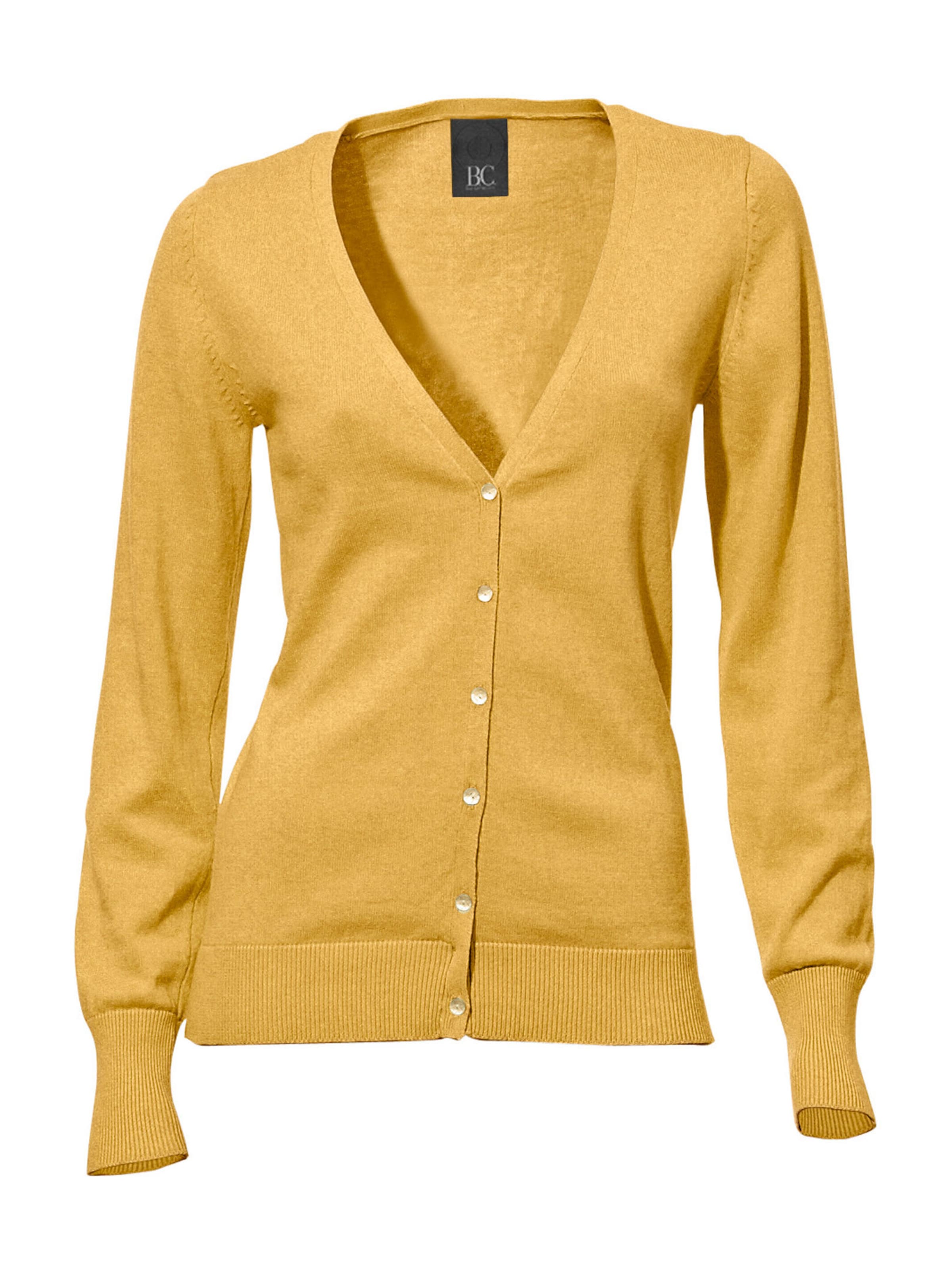 heine Плетена жилетка в жълто: отпред