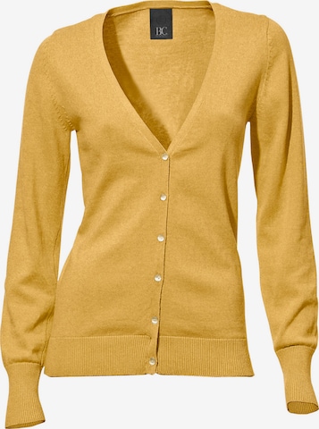 Cardigan heine en jaune : devant