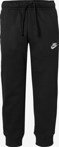 Nike Sportswear Tapered Broek 'Club' in Zwart: voorkant