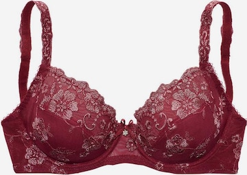 LASCANA Push-up Bra in Red: front