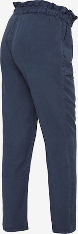 Pantalon MAMALICIOUS en bleu : devant