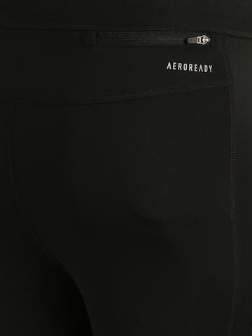 ADIDAS SPORTSWEAR Skinny Sports trousers 'Own the Run' in Black