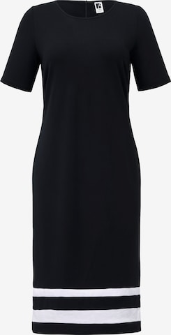 Anna Aura Jersey-Kleid mit 1/2-Arm in Schwarz: predná strana