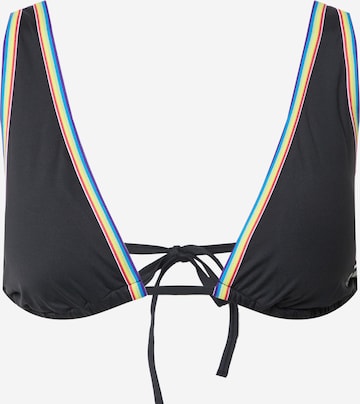 Sutien costum de baie de la Calvin Klein Underwear pe negru: față