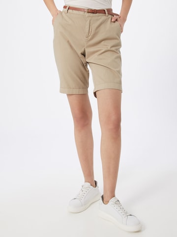 VERO MODA - Regular Calças chino 'Flash' em bege: frente