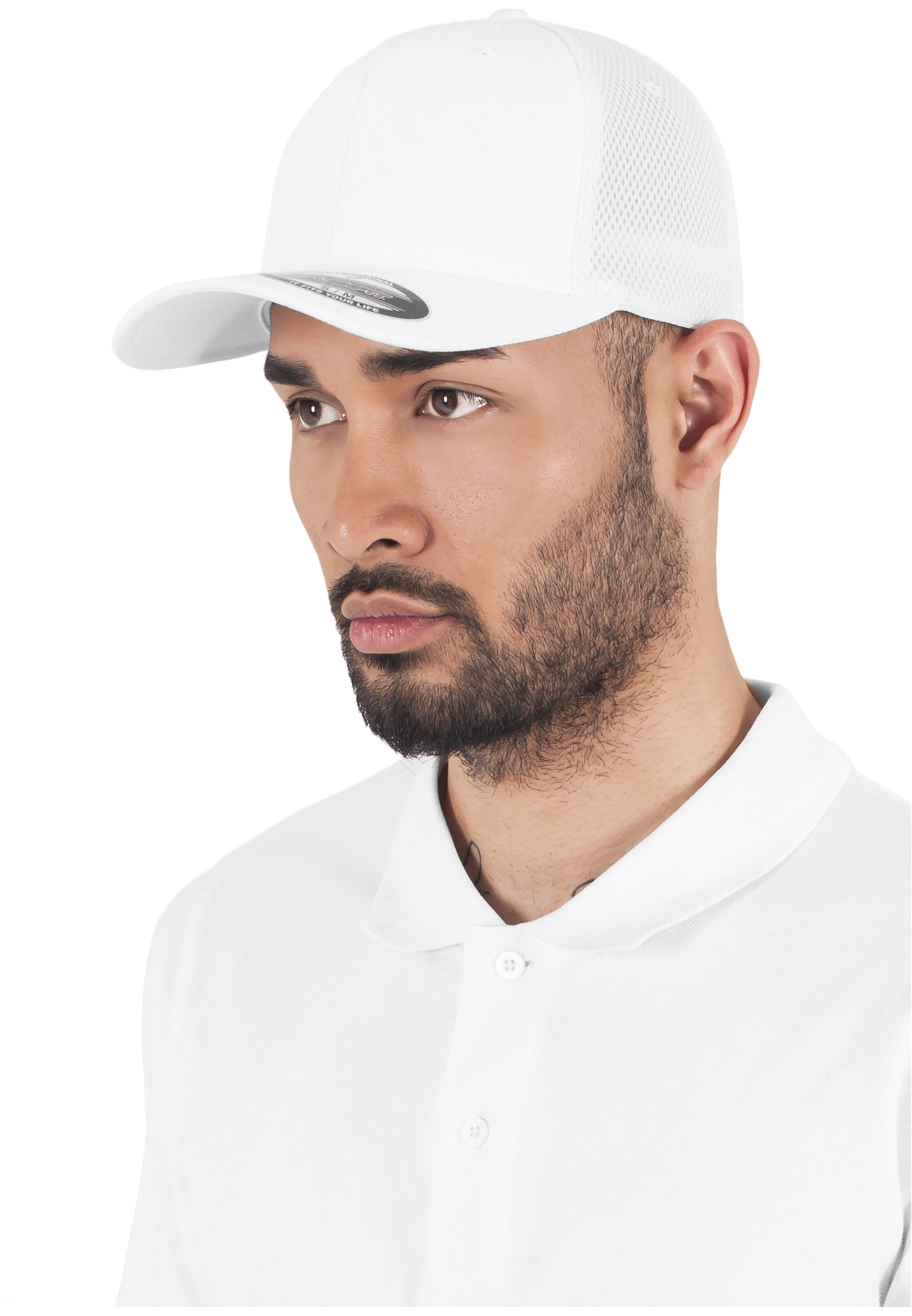 Casquette Flexfit en blanc