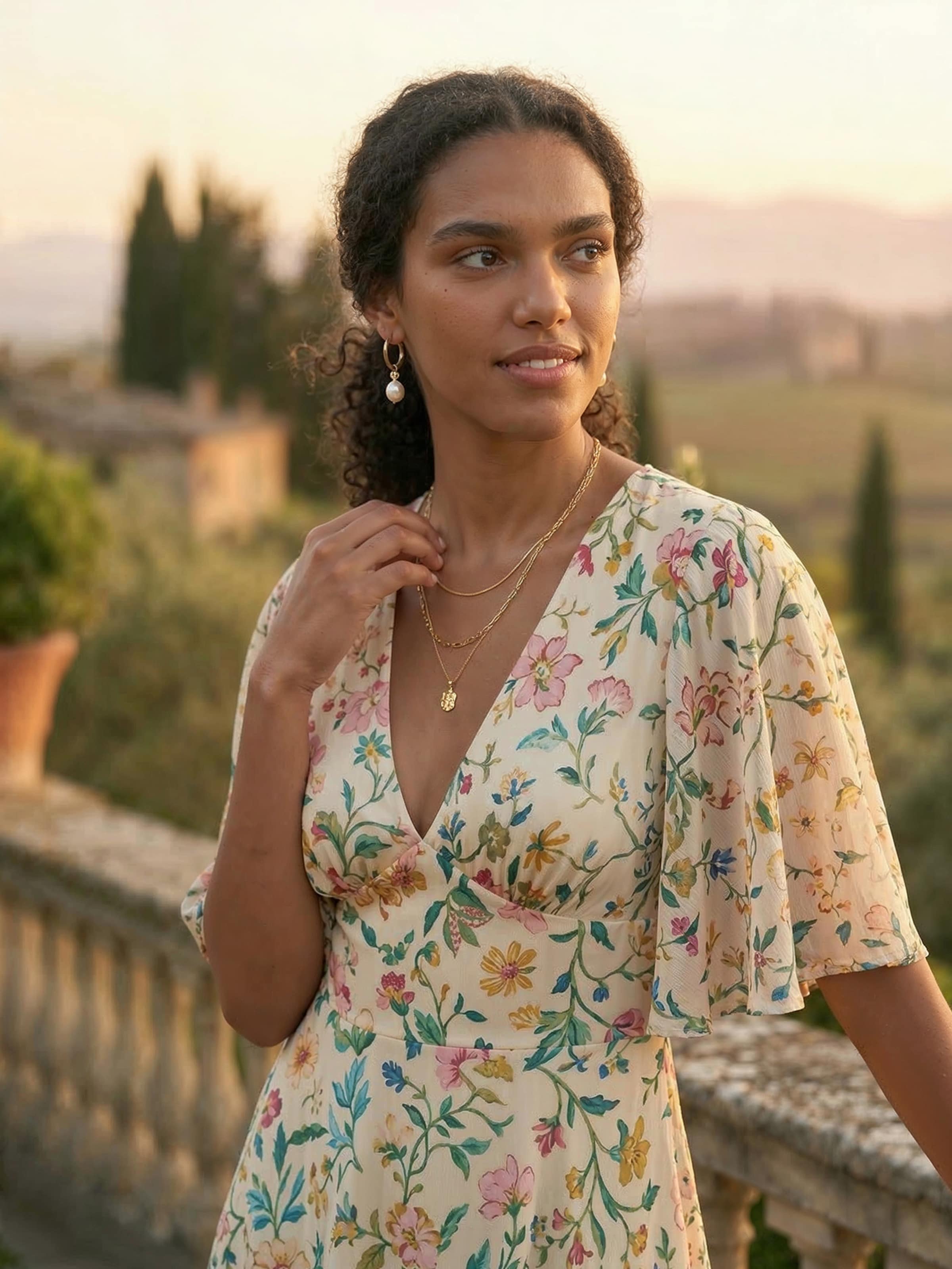Gloria - Short Floral Dress Guest Look
