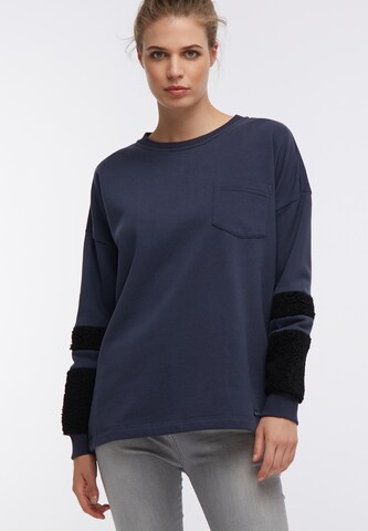 DREIMASTER Sweatshirt in Blau: predná strana