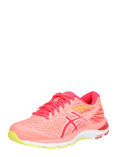 ASICS Laufschuh 'Gel Cumulus 21' in gelb / koralle / pink