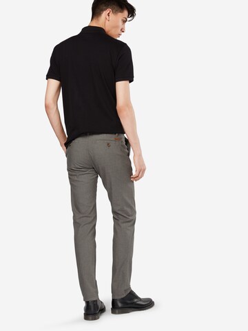 Regular Pantalon chino TOM TAILOR en gris : derrière
