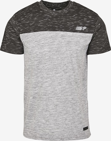 SOUTHPOLE Shirt 'Color Block Tech Tee' in Grey: front