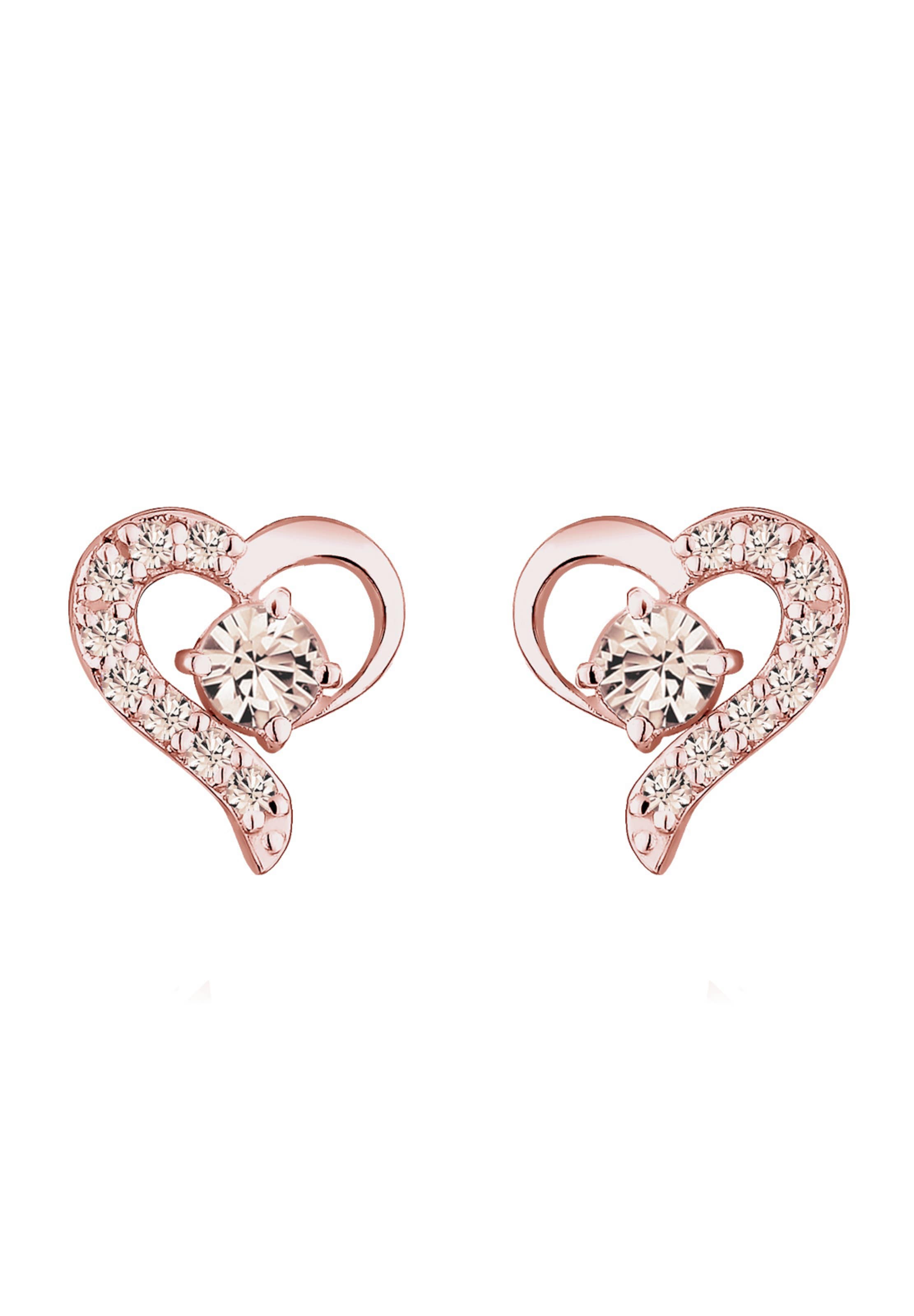 Boucles d'oreilles 'Herz' ELLI en or : devant